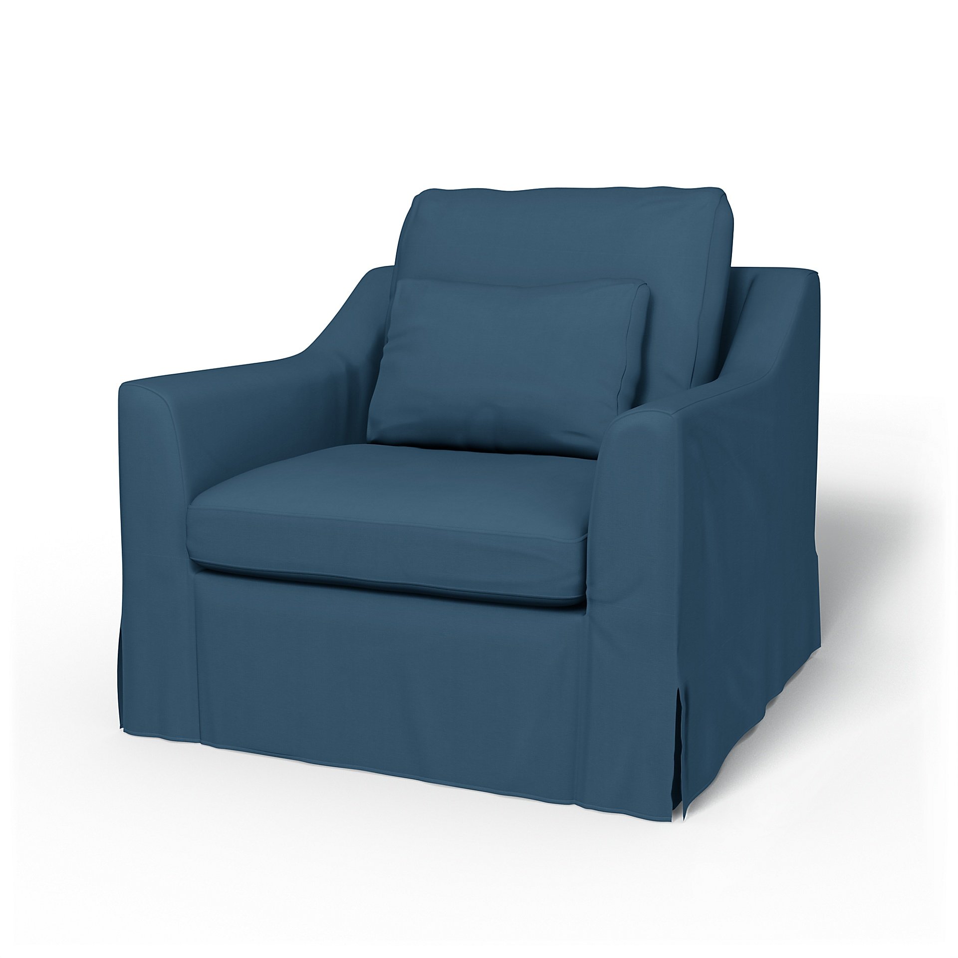 IKEA - Farlov Armchair Cover, Real Teal, Cotton - Bemz