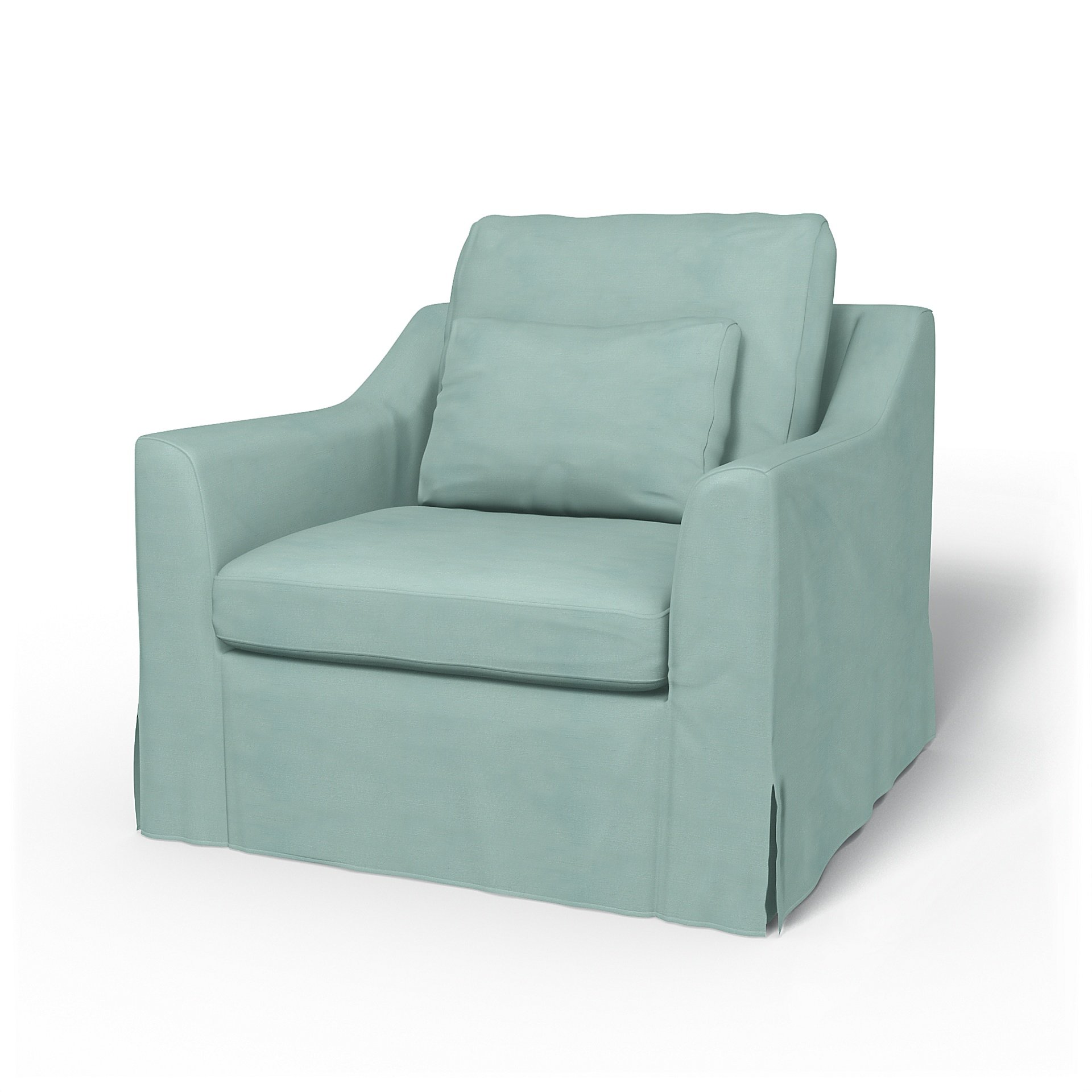 IKEA - Farlov Armchair Cover, Mineral Blue, Linen - Bemz