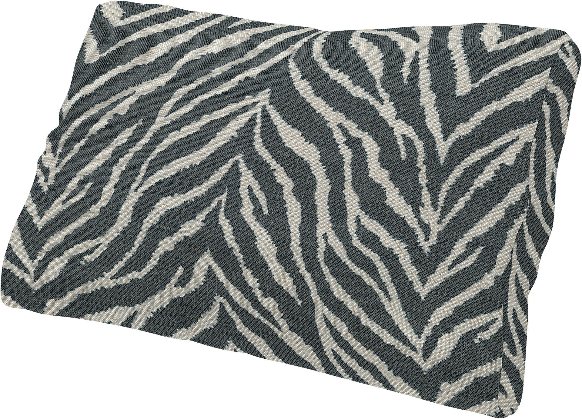 IKEA - Lumbar cushion cover Färlöv, Black/White, BEMZ NATURE'S PALETTE COLLECTION - Bemz