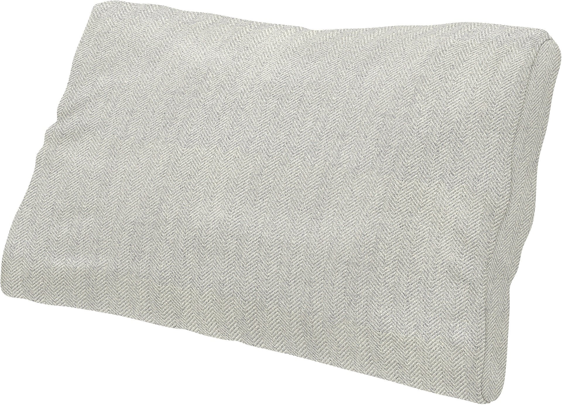 IKEA - Lumbar cushion cover Farlov, Silver Grey, Cotton - Bemz
