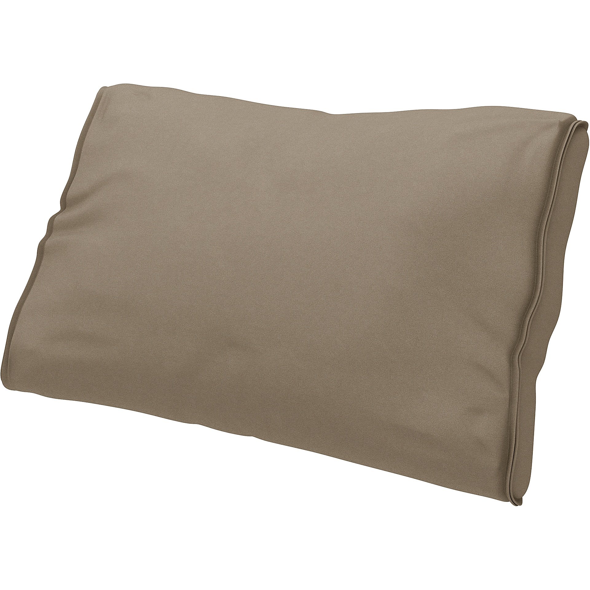 IKEA - Lumbar cushion cover Farlov Loose fit, Taupe, Velvet - Bemz