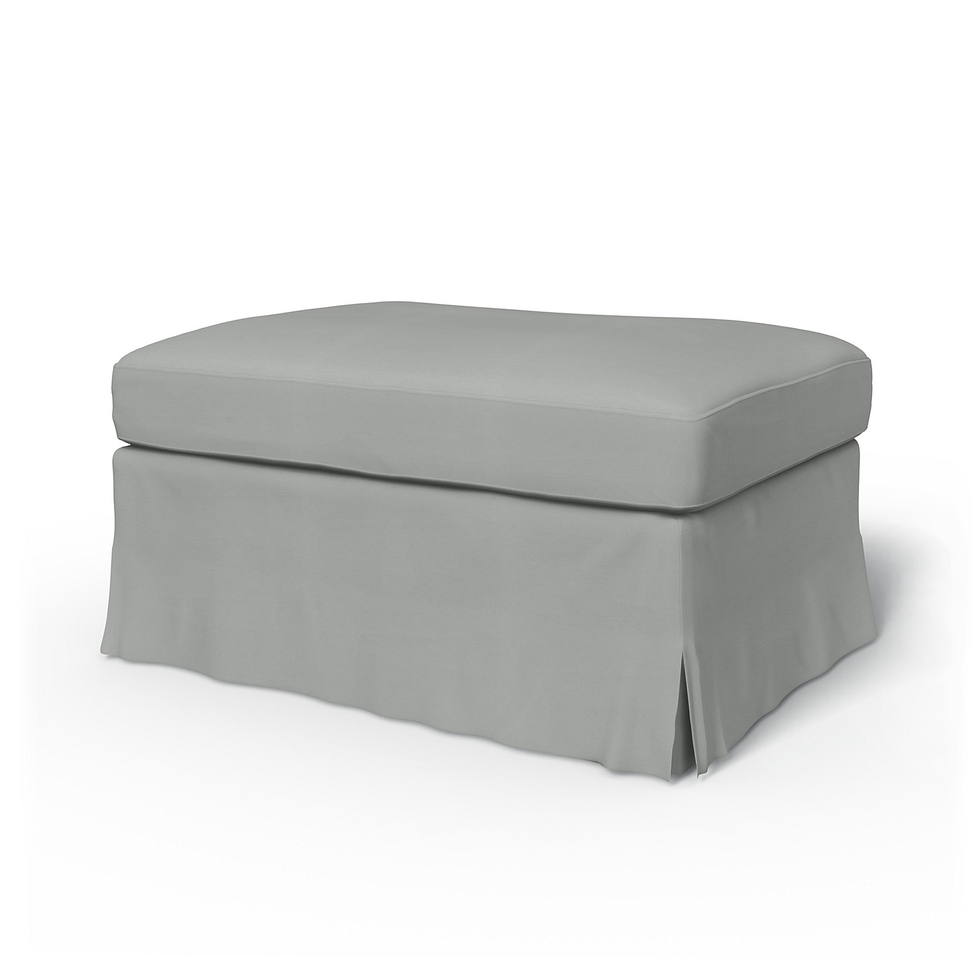 IKEA - Överdrag till Färlöv fotpall, Silver Grey, Bomull - Bemz