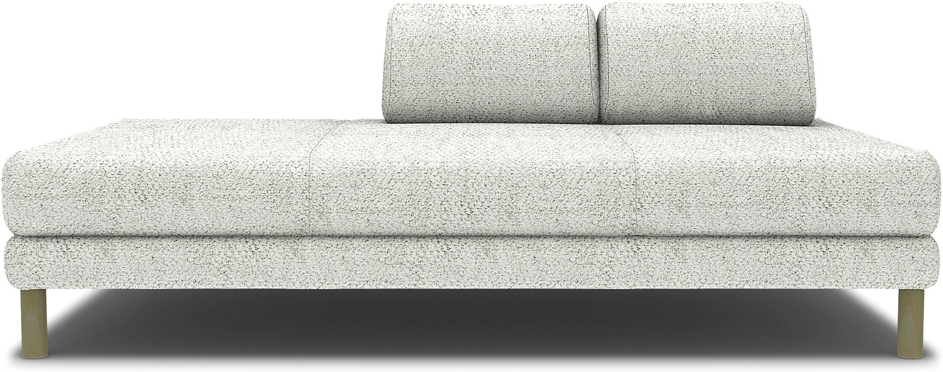 IKEA - Flottebo sofa bed cover 90 cm, Ivory, Boucle & Texture - Bemz
