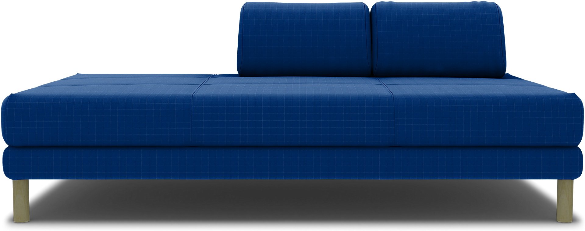 IKEA - Flottebo sofa bed cover 90 cm, Lapis Blue, Velvet - Bemz