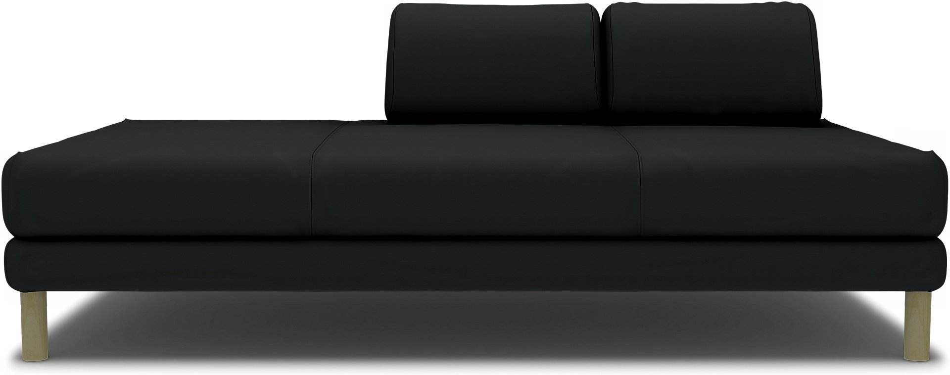 IKEA - Flottebo sofa bed cover 90 cm, Jet Black, Cotton - Bemz