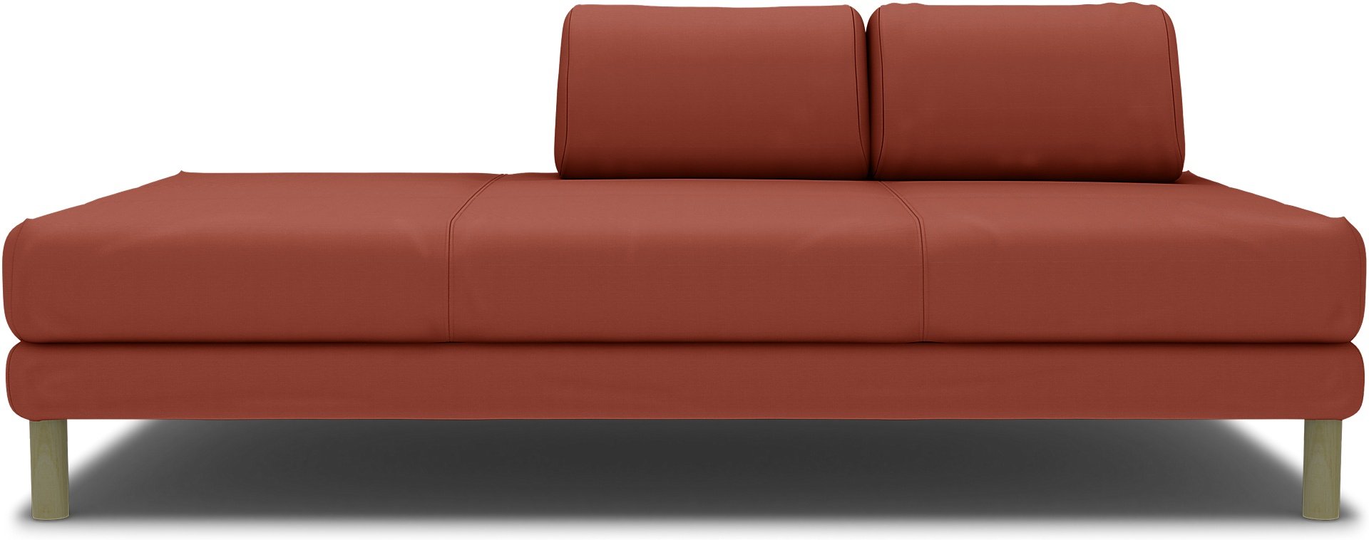 IKEA - Flottebo sofa bed cover 90 cm, Burnt Orange, Cotton - Bemz