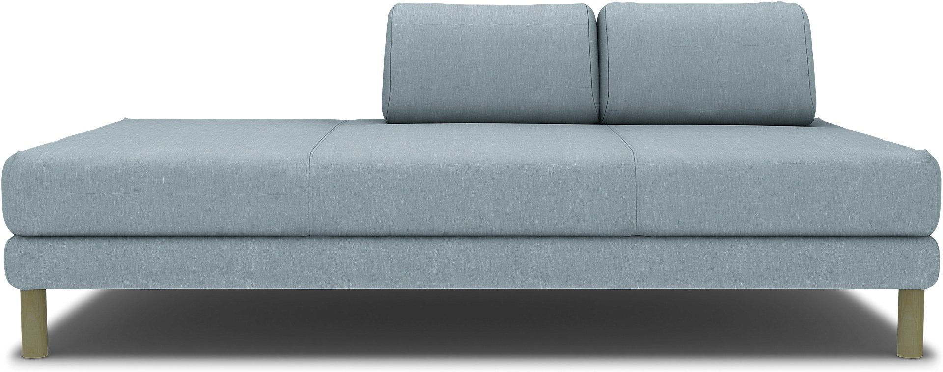 IKEA - Flottebo sofa bed cover 90 cm, Dusty Blue, Linen - Bemz