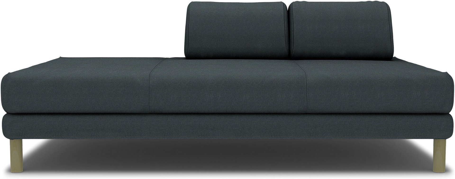 IKEA - Flottebo sofa bed cover 90 cm, Graphite Grey, Linen - Bemz
