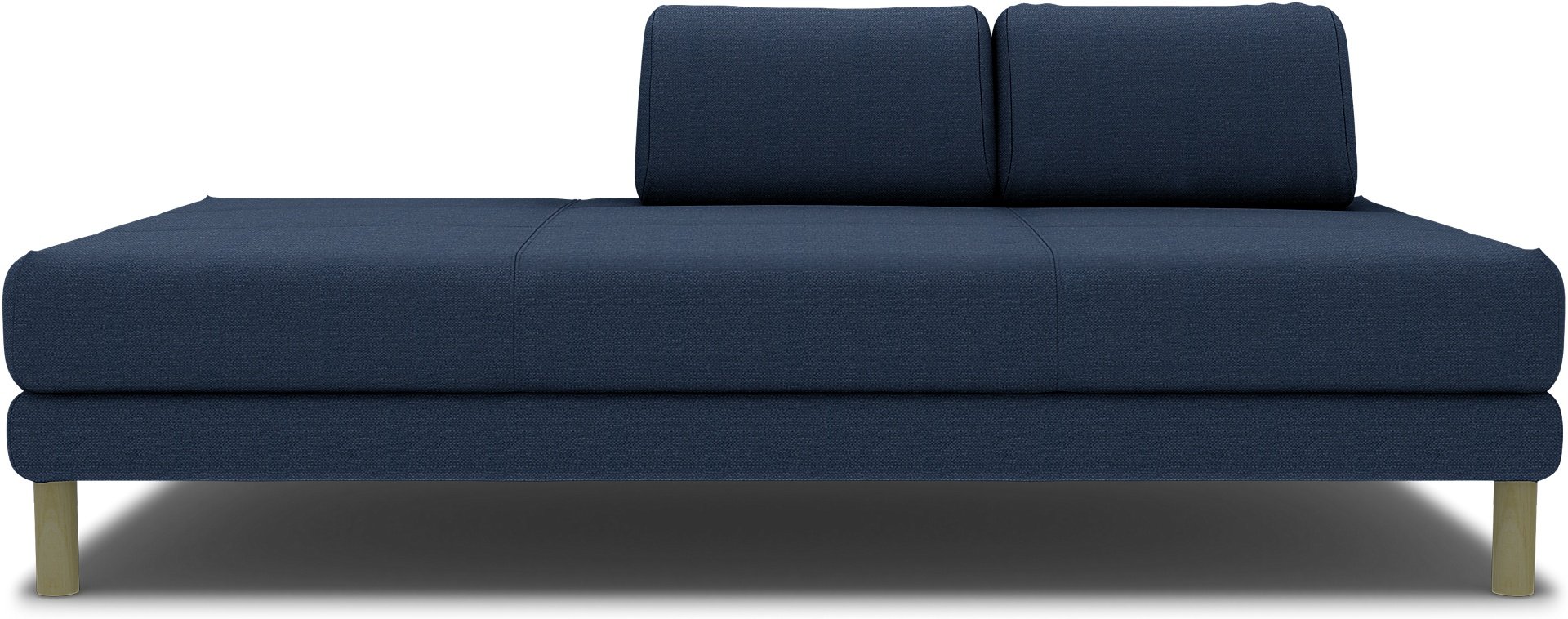IKEA - Flottebo sofa bed cover 90 cm, Navy Blue, Linen - Bemz