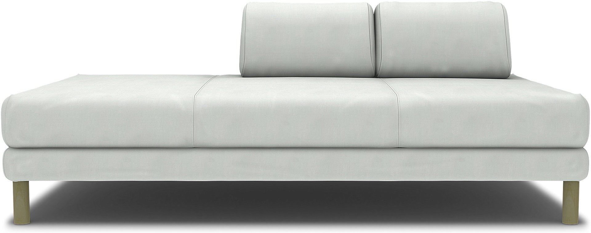 IKEA - Flottebo sofa bed cover 90 cm, Silver Grey, Linen - Bemz