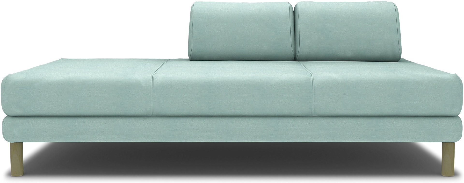 IKEA - Flottebo sofa bed cover 90 cm, Mineral Blue, Linen - Bemz
