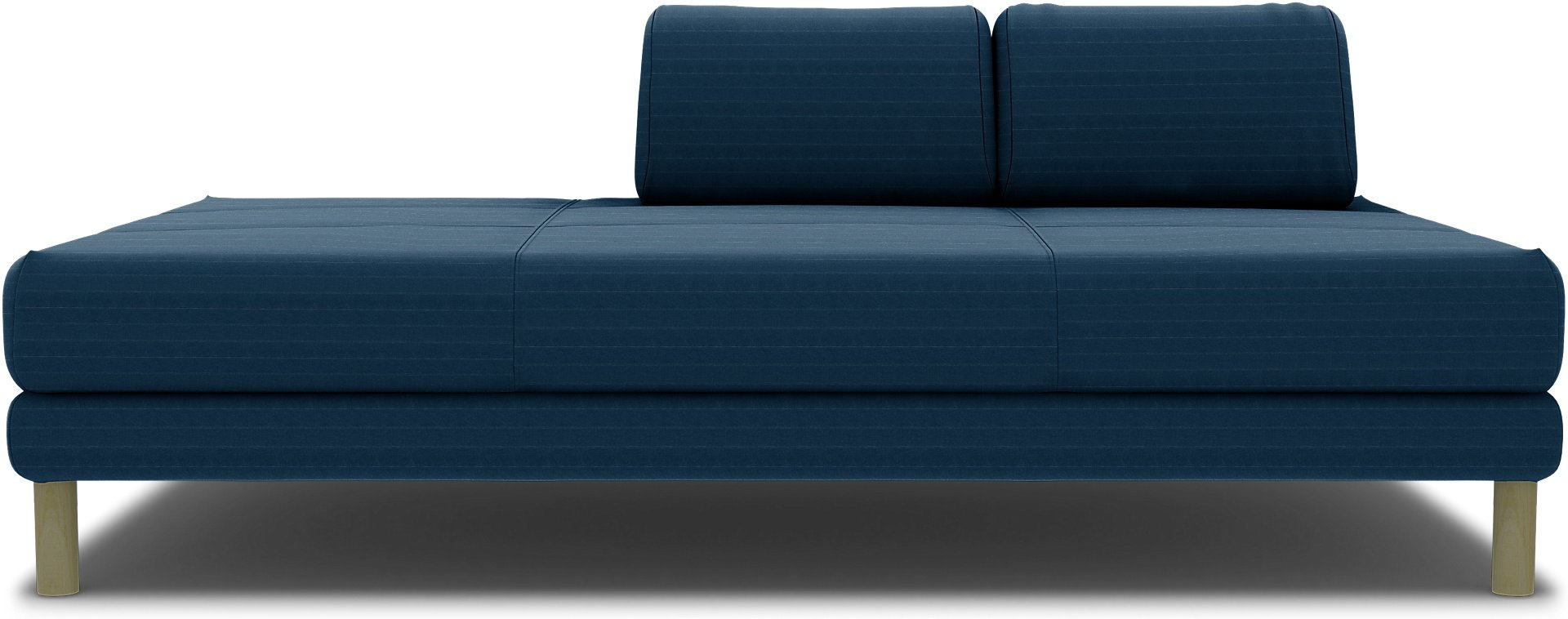 IKEA - Flottebo sofa bed cover 90 cm, Denim Blue, Velvet - Bemz