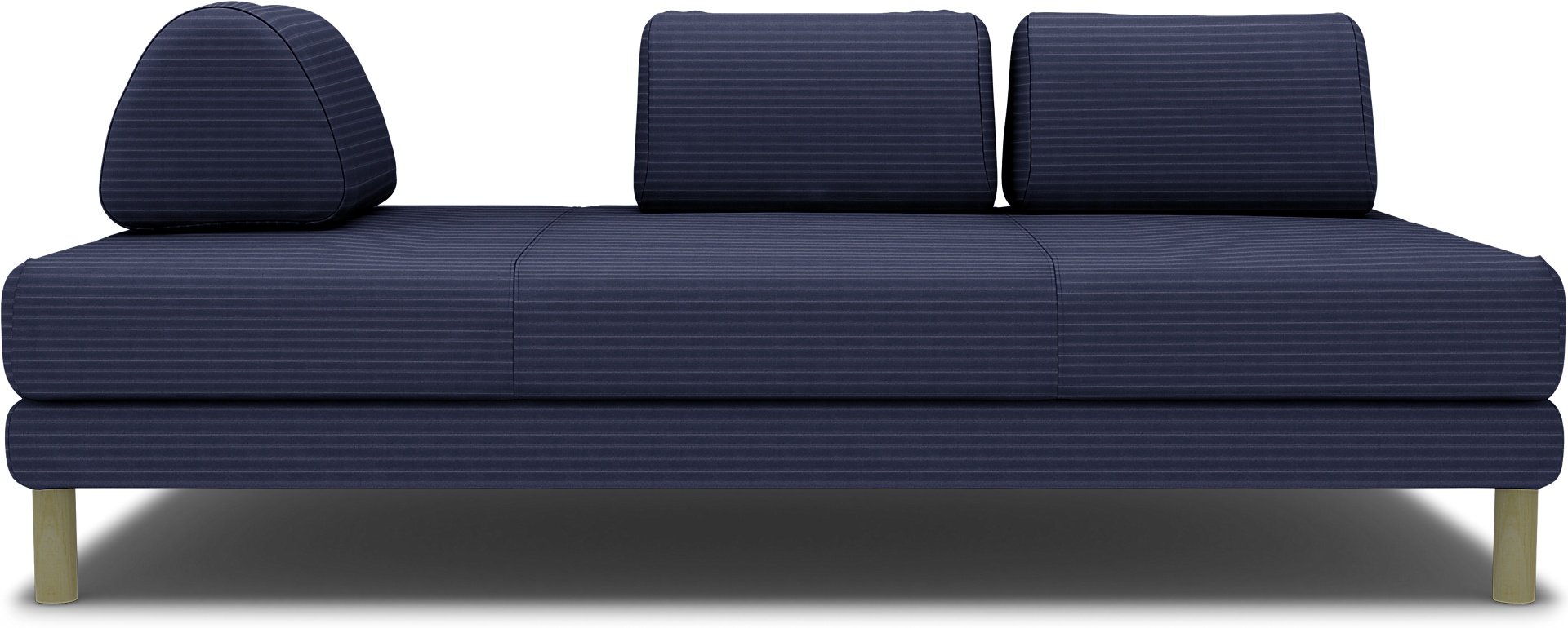 IKEA - Flottebo sofa bed cover 120 cm, Volcanic Ash, Corduroy - Bemz