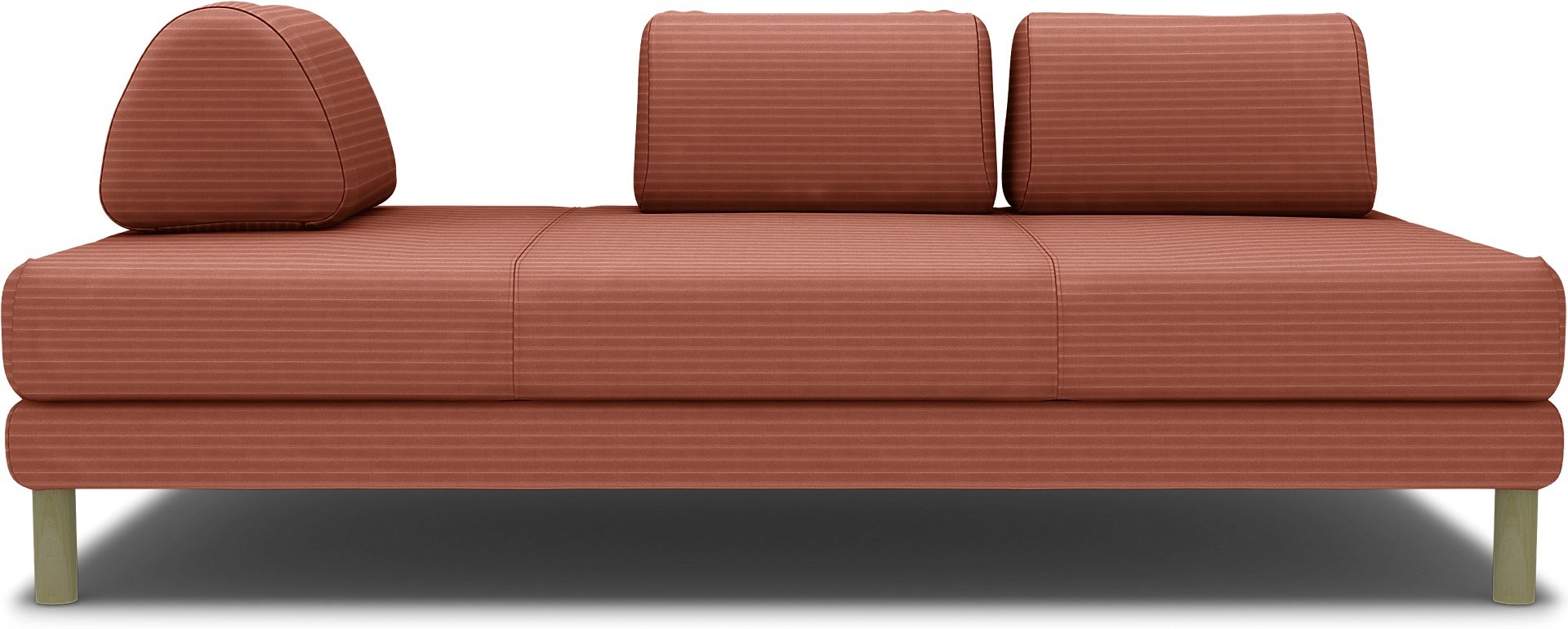IKEA - Flottebo sofa bed cover 120 cm, Retro Pink, Corduroy - Bemz