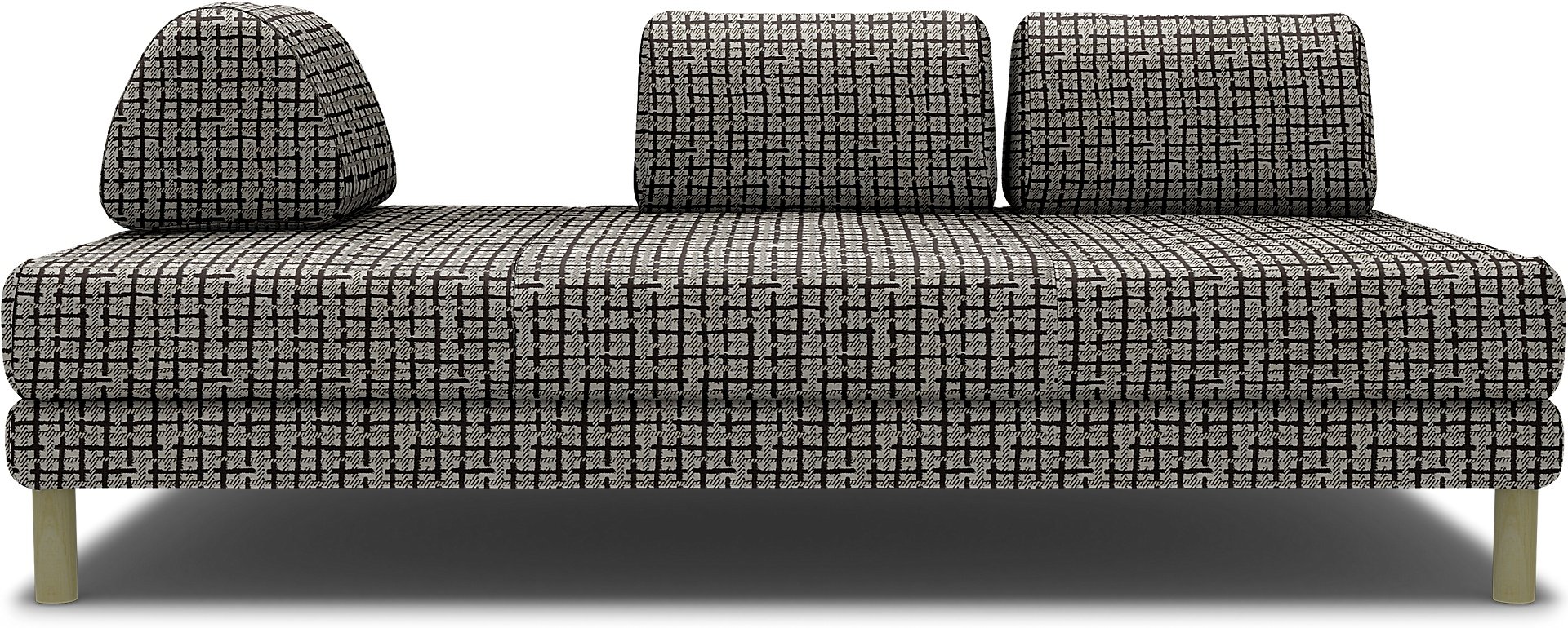 IKEA - Flottebo sofa bed cover 120 cm, Chocolate, Velvet - Bemz