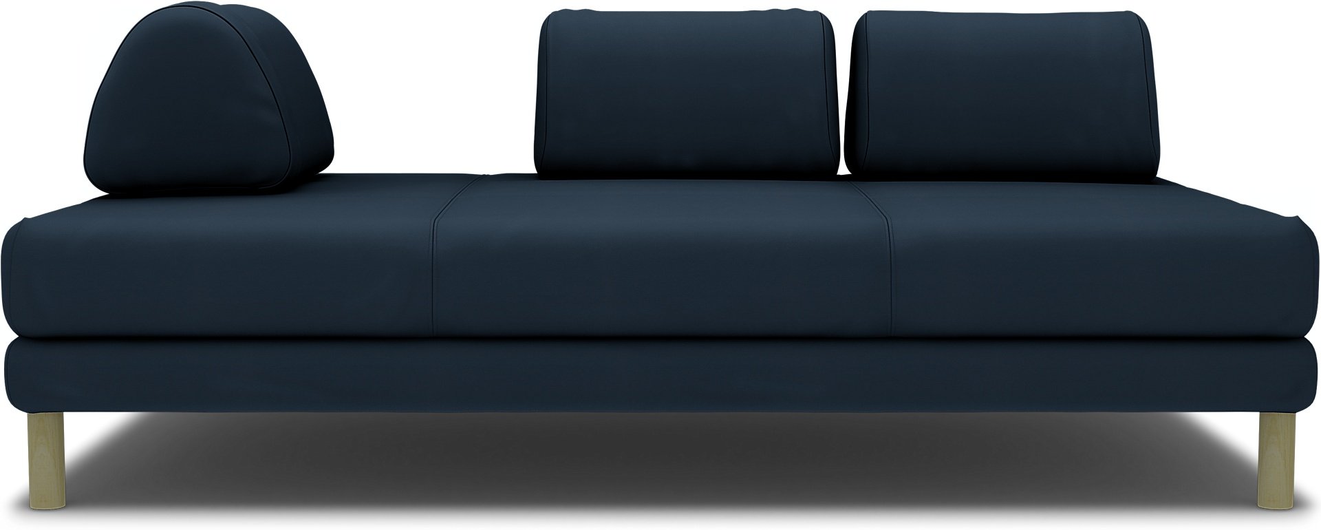 IKEA - Överdrag till Flottebo bäddsoffa 120 cm, Navy Blue, Bomull - Bemz