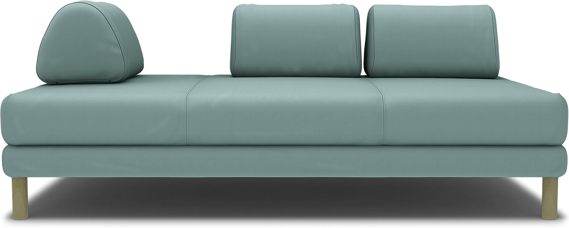 IKEA - Flottebo sofa bed cover 120 cm, Mineral Blue, Cotton - Bemz