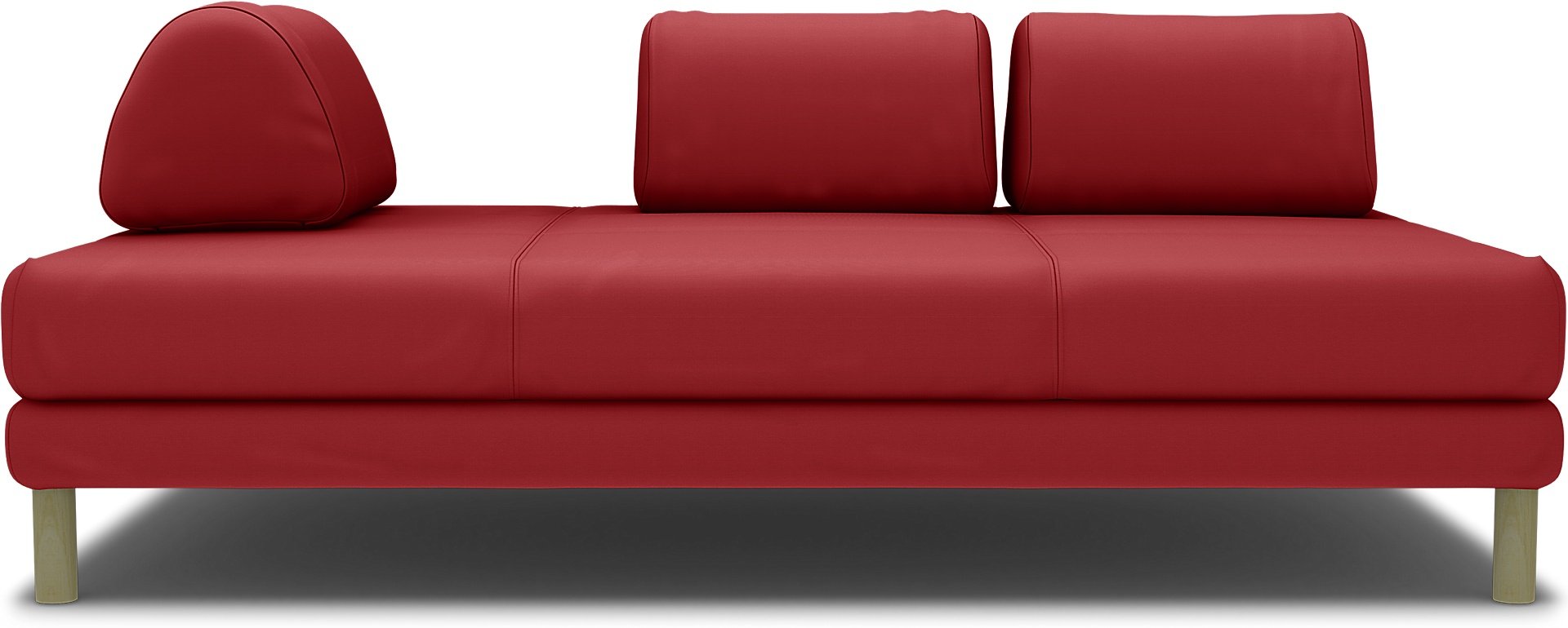 IKEA - Flottebo sofa bed cover 120 cm, Scarlet Red, Cotton - Bemz