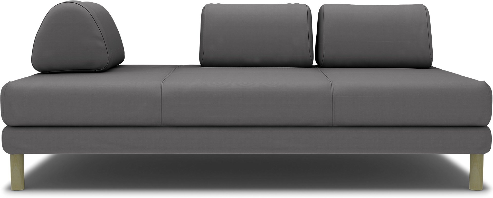 IKEA - Flottebo sofa bed cover 120 cm, Smoked Pearl, Cotton - Bemz