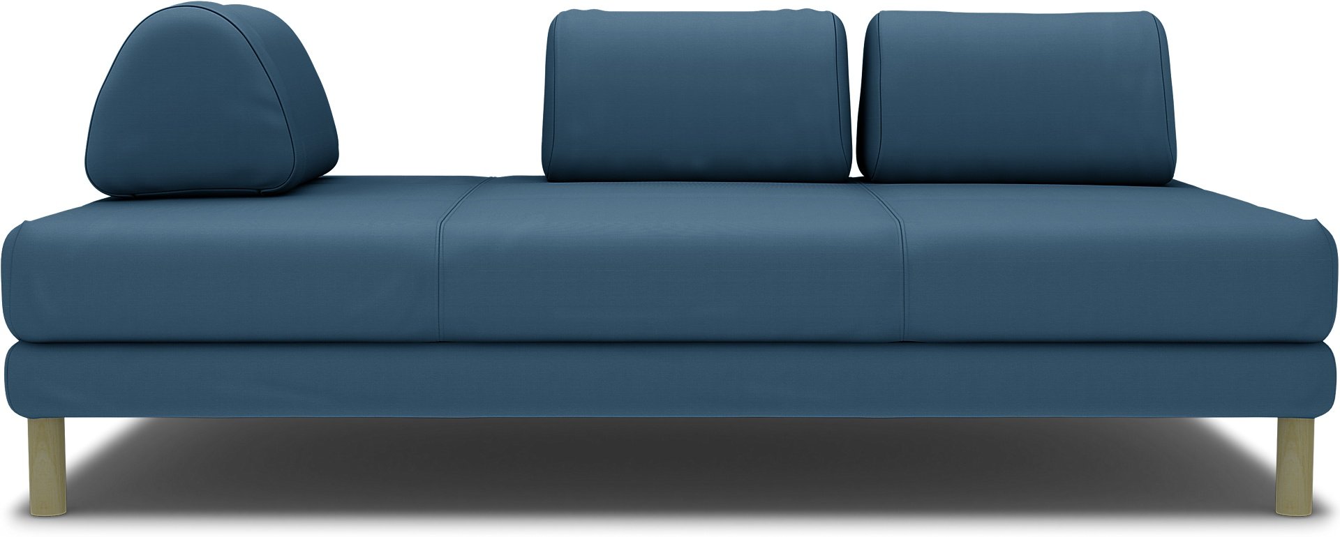 IKEA - Flottebo sofa bed cover 120 cm, Real Teal, Cotton - Bemz