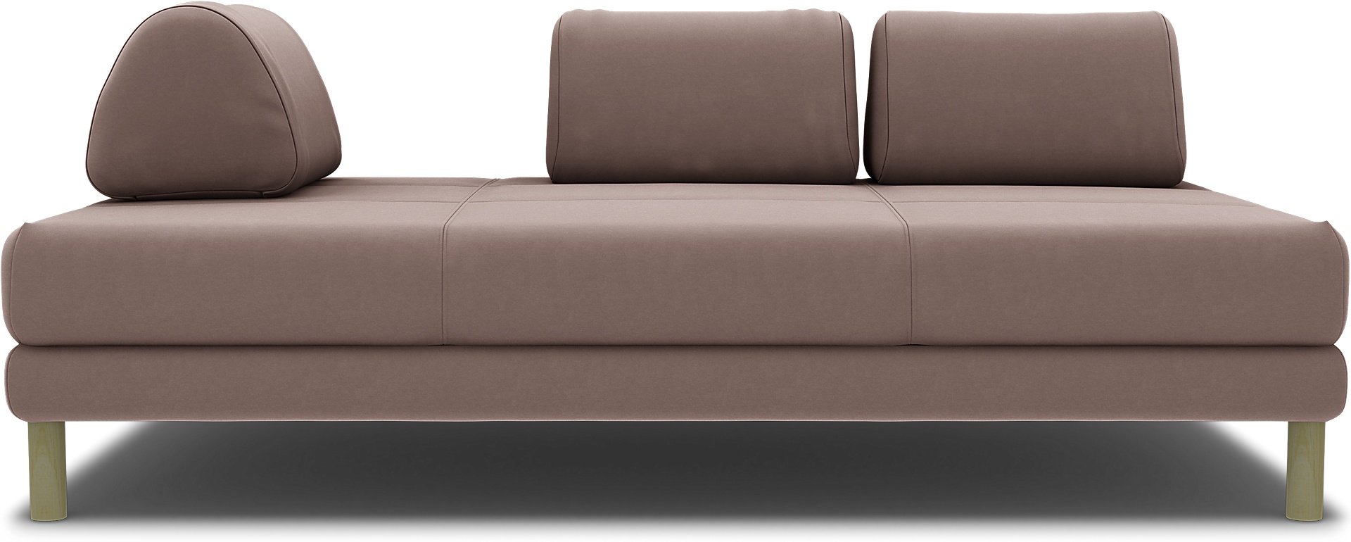 IKEA - Flottebo sofa bed cover 120 cm, Lavender, Velvet - Bemz