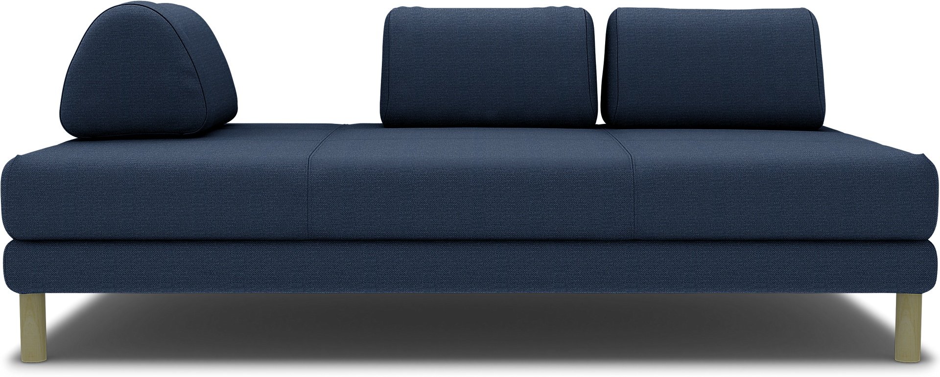 IKEA - Flottebo sofa bed cover 120 cm, Navy Blue, Linen - Bemz