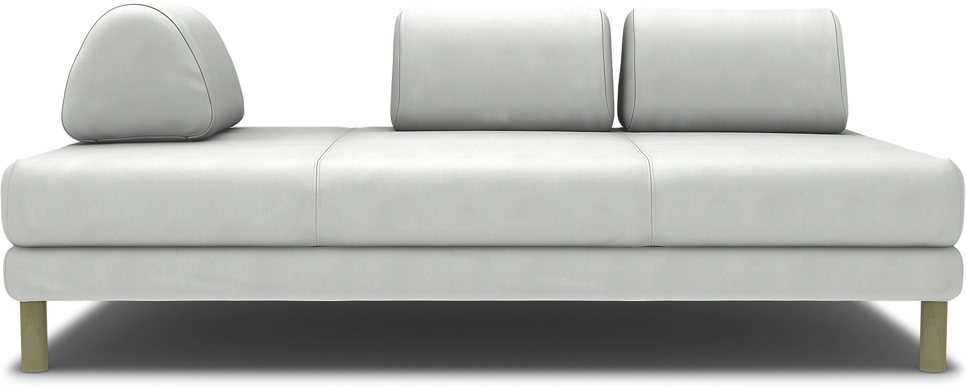 IKEA - Flottebo sofa bed cover 120 cm, Silver Grey, Linen - Bemz