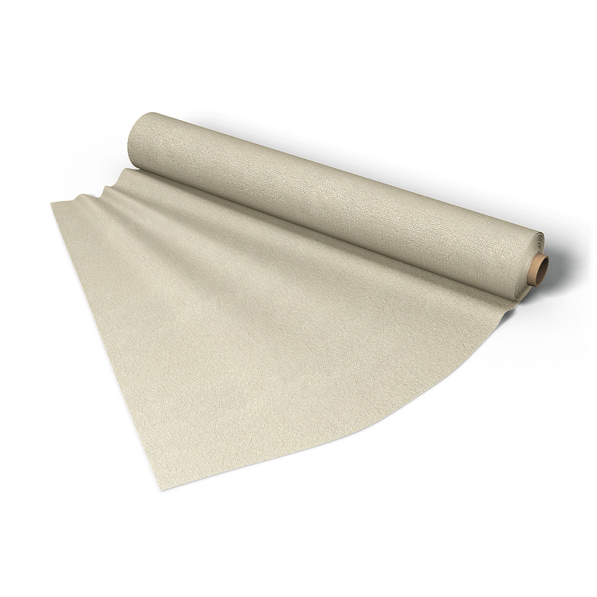 Fabric per metre, Cream, Bouclé & Texture - Bemz