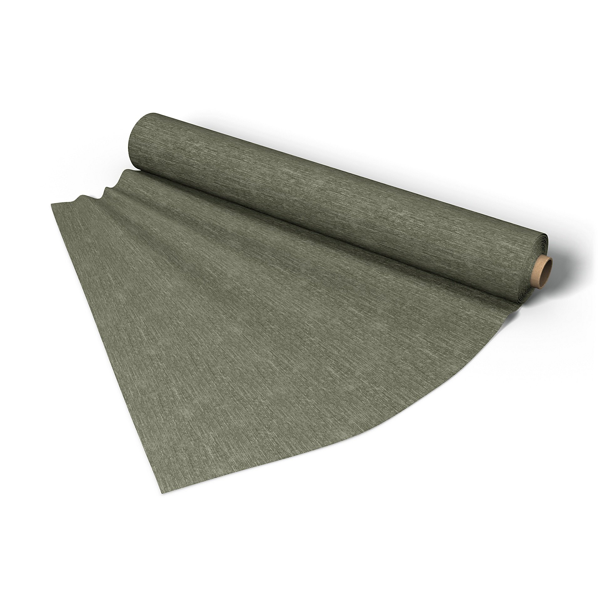 Fabric per metre, Green Grey, Velvet - Bemz