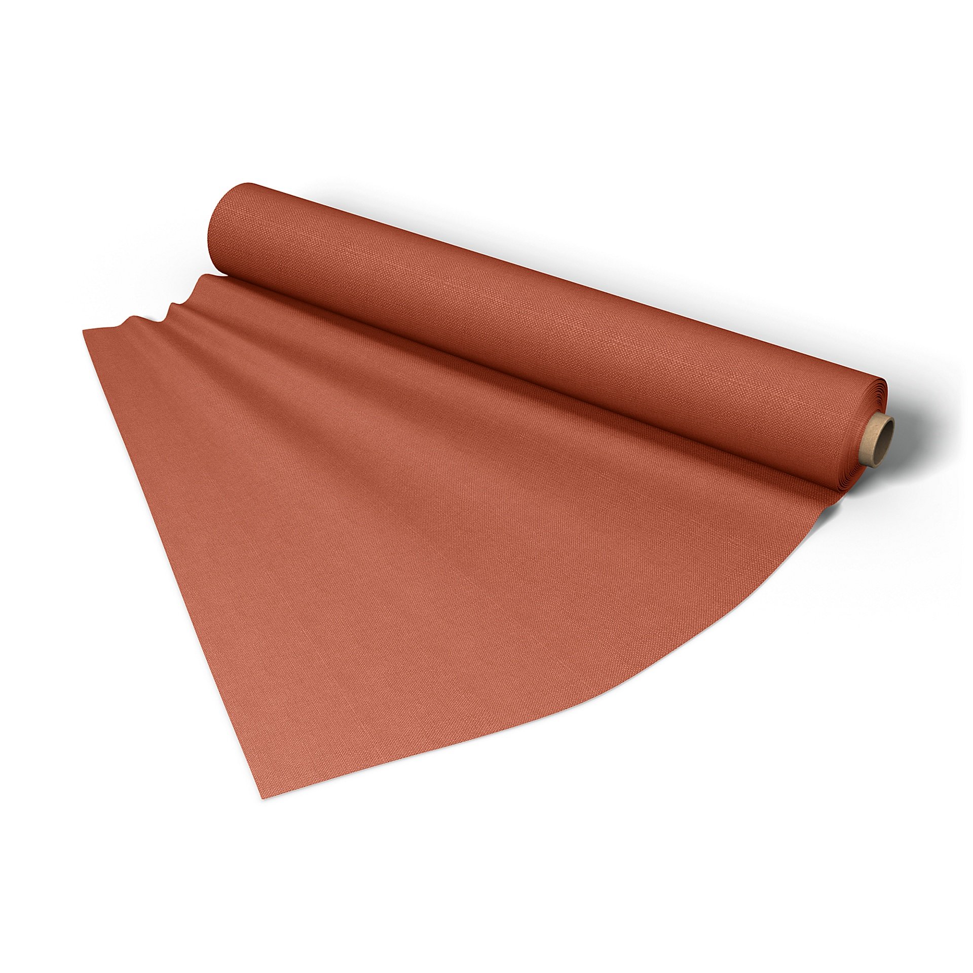Fabric per metre, Burnt Orange, Linen - Bemz