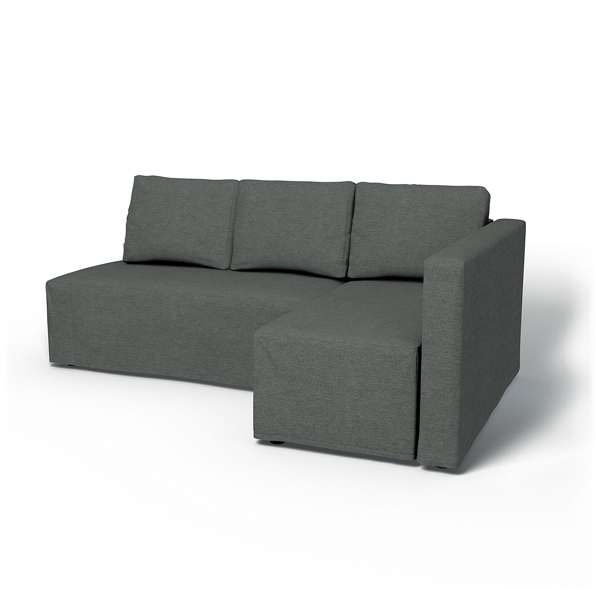 IKEA - Friheten Sofa Bed with Right Chaise Cover, Laurel, Bouclé & Texture - Bemz