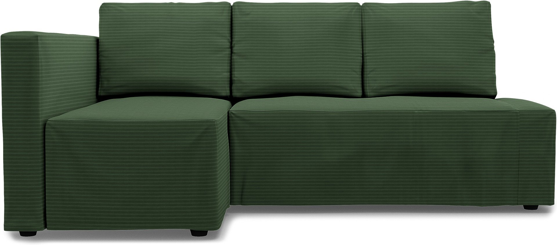 IKEA - Friheten Sofa Bed with Left Chaise Cover, Palm Green, Corduroy - Bemz