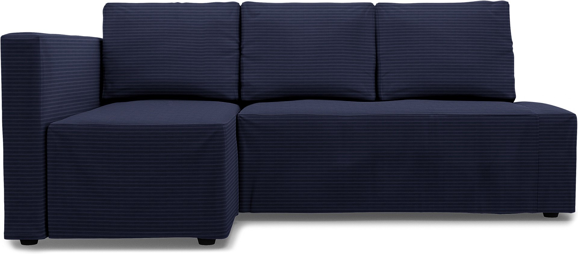 IKEA - Friheten Sofa Bed with Left Chaise Cover, Volcanic Ash, Corduroy - Bemz