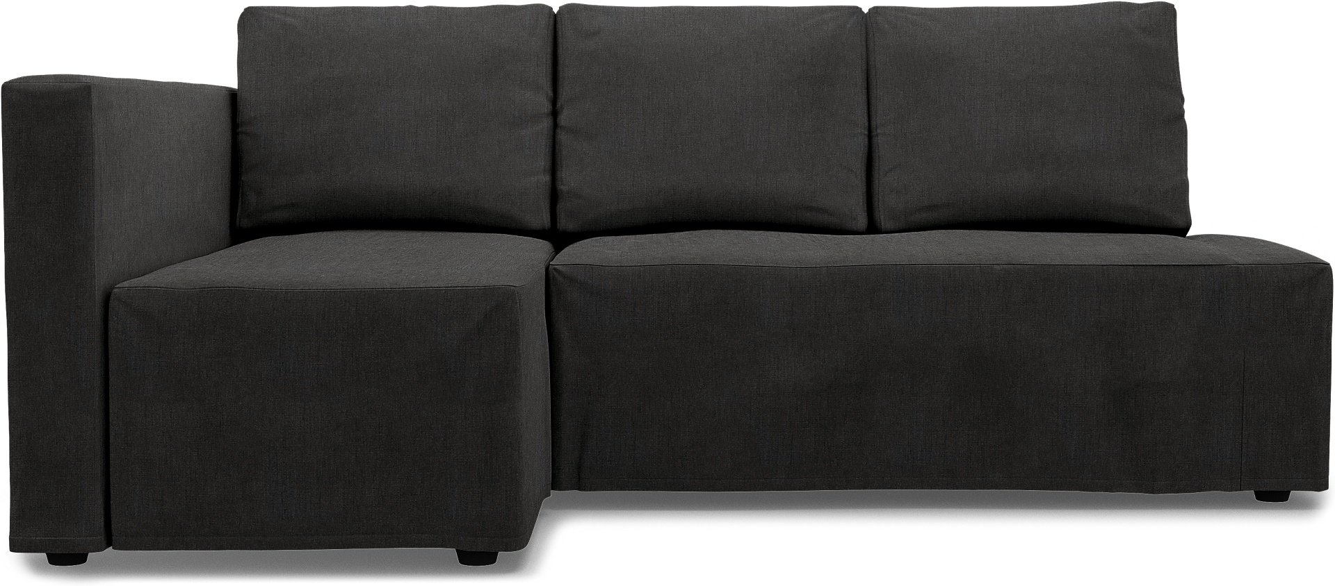 IKEA - Friheten Sofa Bed with Left Chaise Cover, Espresso, Linen - Bemz