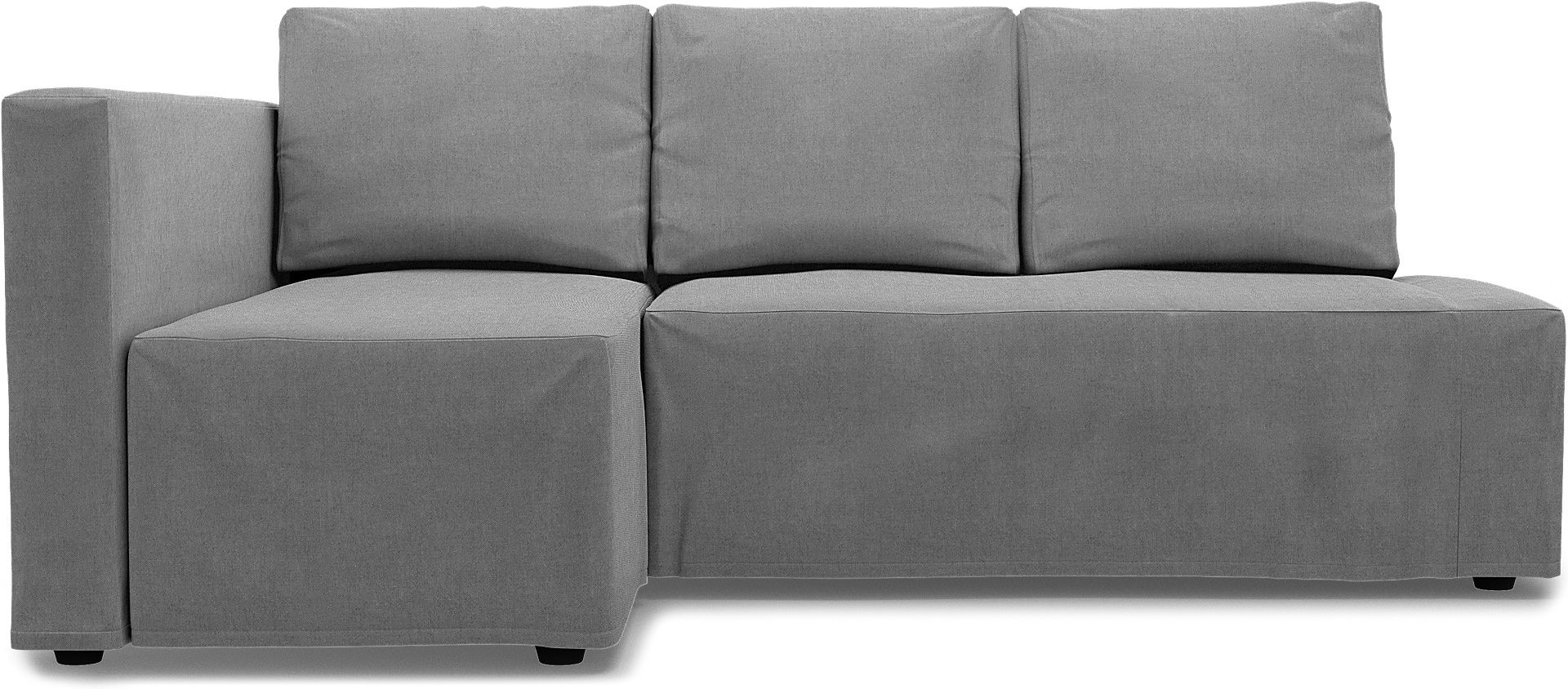IKEA - Friheten Sofa Bed with Left Chaise Cover, Graphite, Linen - Bemz