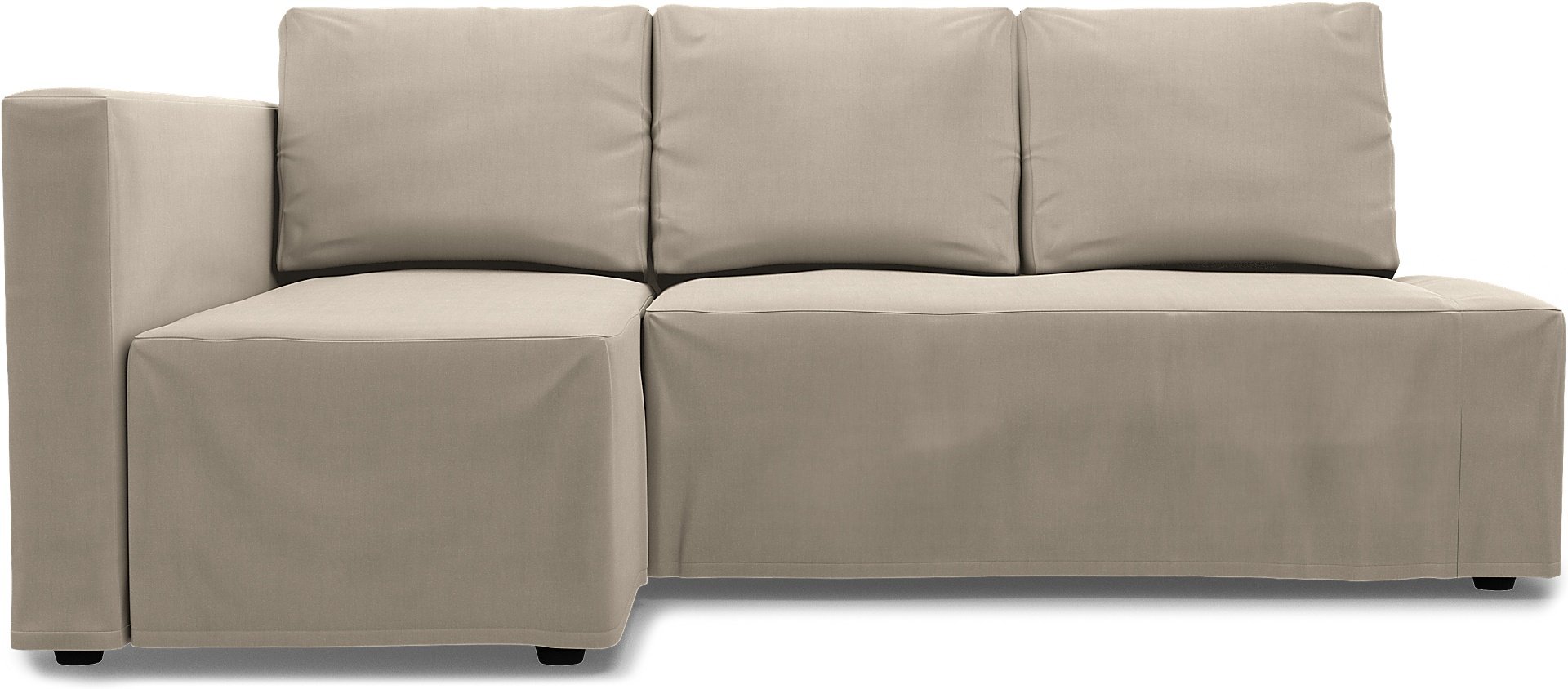 IKEA - Friheten Sofa Bed with Left Chaise Cover, Parchment, Linen - Bemz