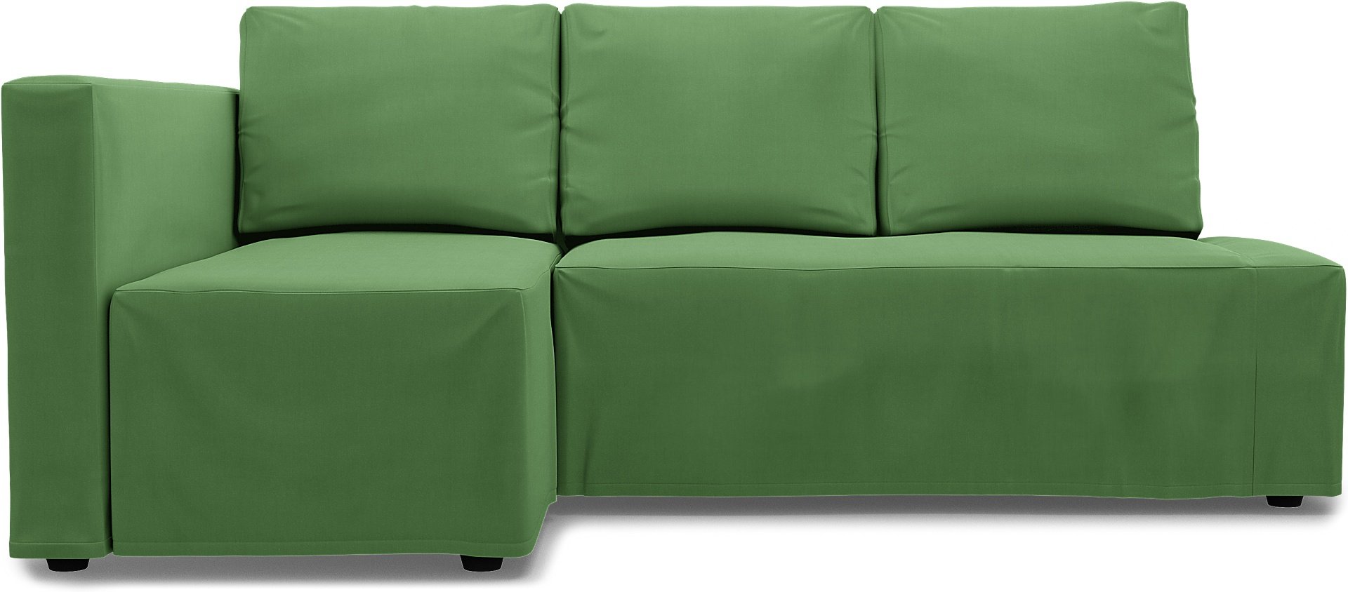 IKEA - Friheten Sofa Bed with Left Chaise Cover, Apple Green, Linen - Bemz