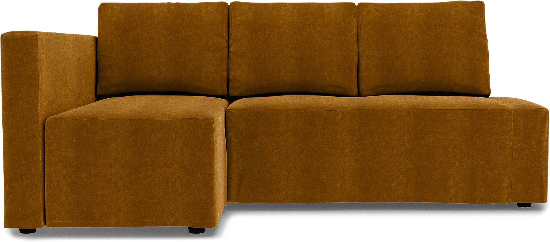 IKEA - Friheten Sofa Bed with Left Chaise Cover, Gold, BEMZ NATURE'S PALETTE COLLECTION - Bemz