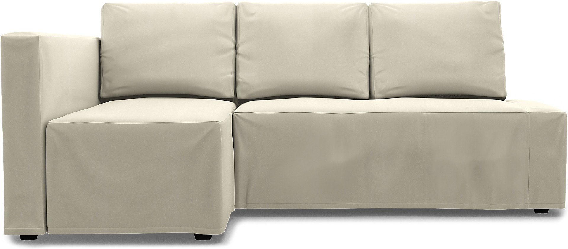 IKEA - Friheten Sofa Bed with Left Chaise Cover, Tofu, Cotton - Bemz