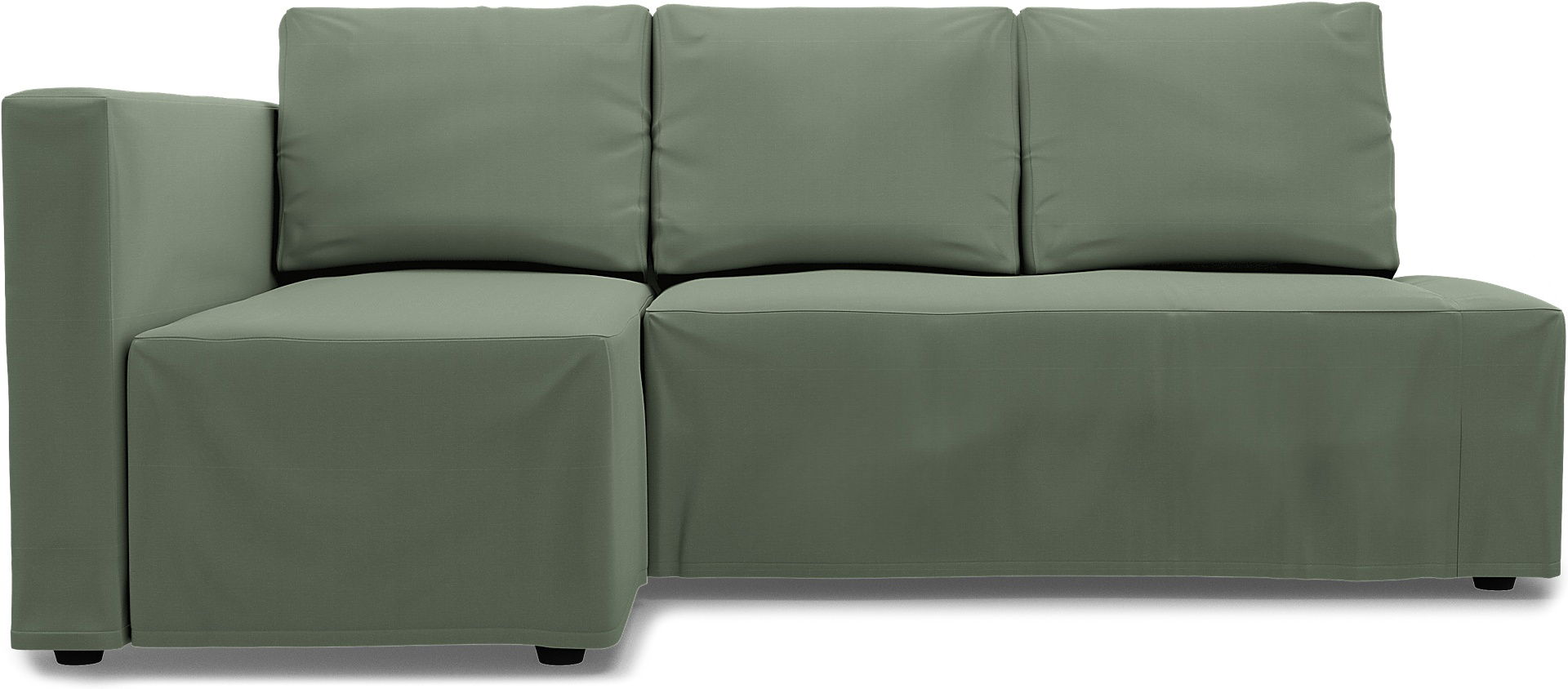 IKEA - Friheten Sofa Bed with Left Chaise Cover, Seagrass, Cotton - Bemz