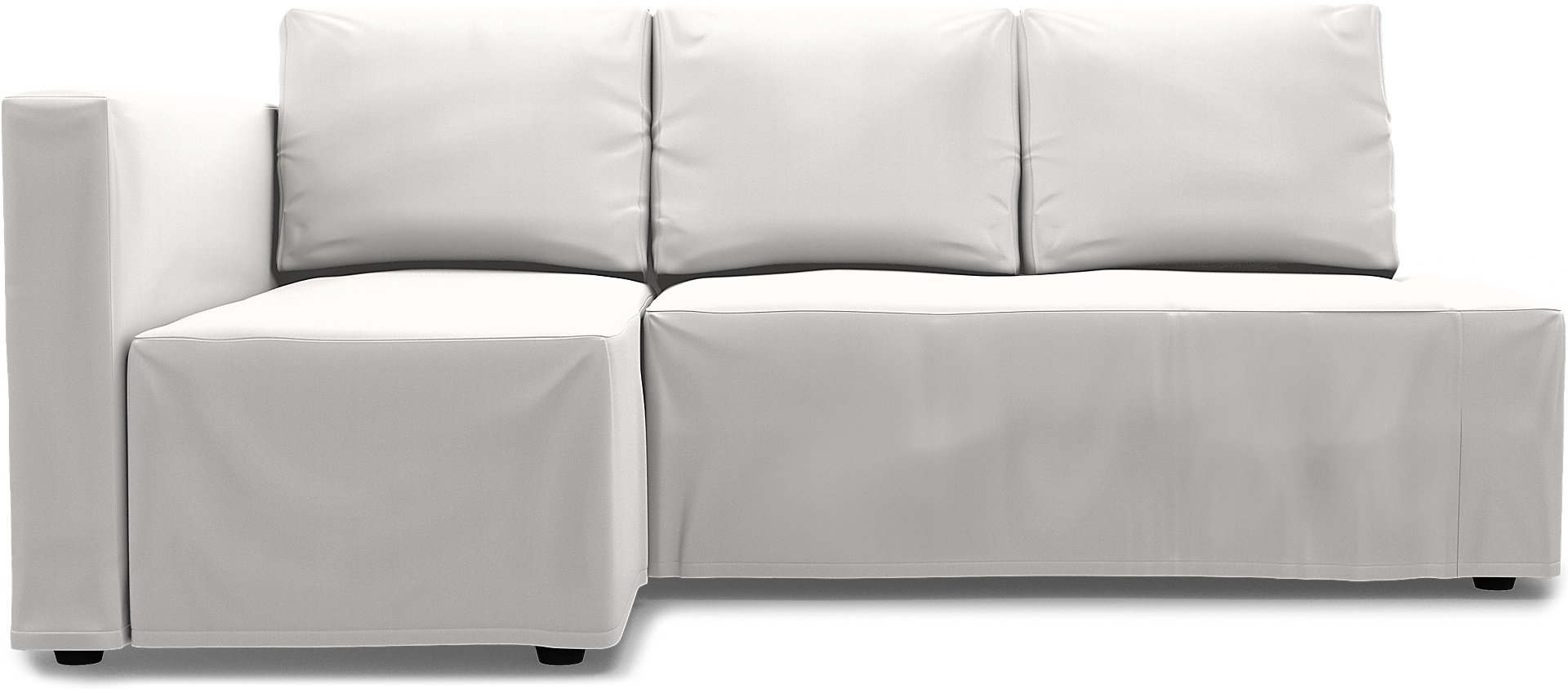 IKEA - Friheten Sofa Bed with Left Chaise Cover, Soft White, Linen - Bemz
