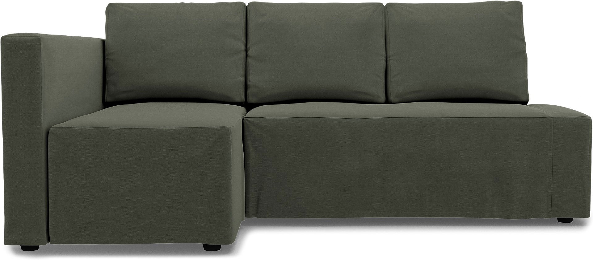 IKEA - Friheten Sofa Bed with Left Chaise Cover, Rosemary, Linen - Bemz