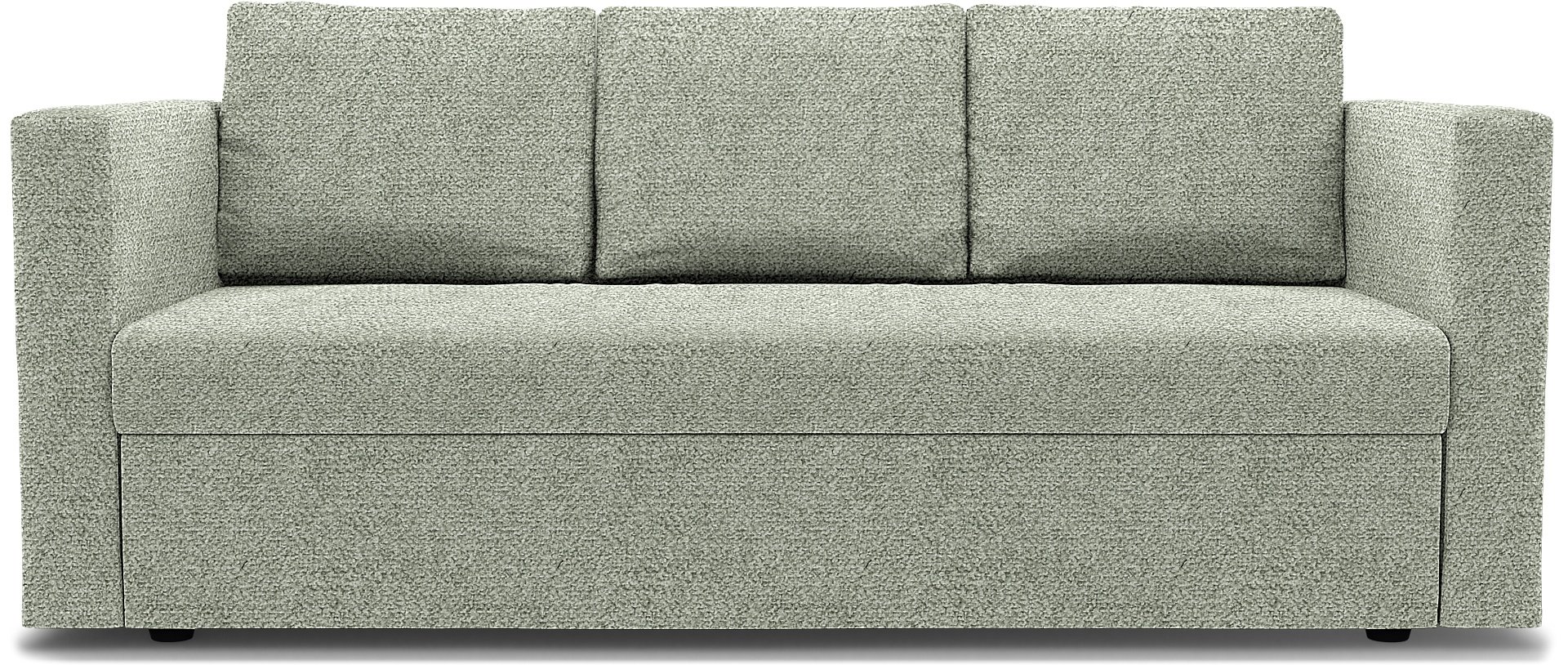 IKEA - Friheten 3 Seater Sofa Bed Cover, Pistachio, Boucle & Texture - Bemz