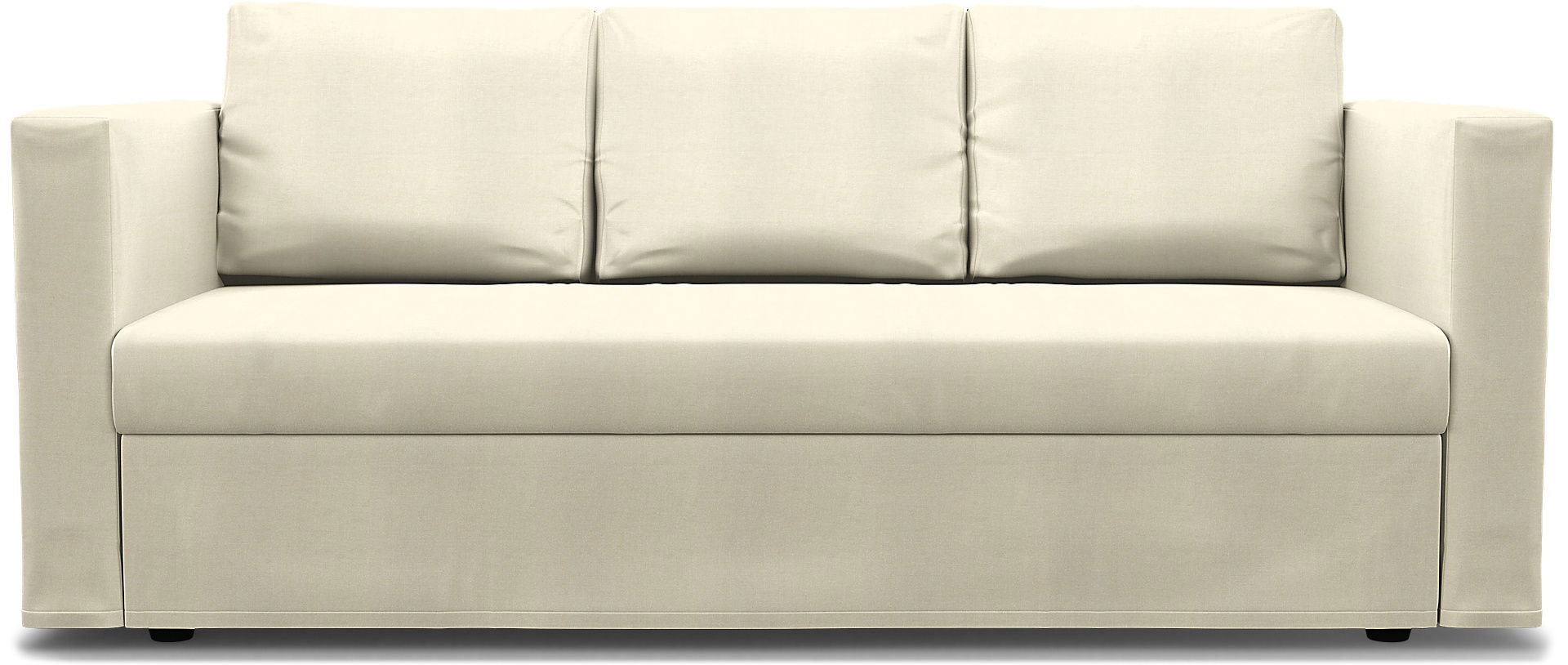 IKEA - Friheten 3 Seater Sofa Bed Cover, White, Linen - Bemz
