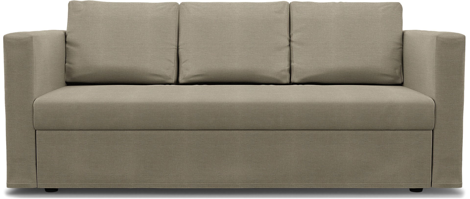 IKEA - Friheten 3 Seater Sofa Bed Cover, Natural, Linen - Bemz