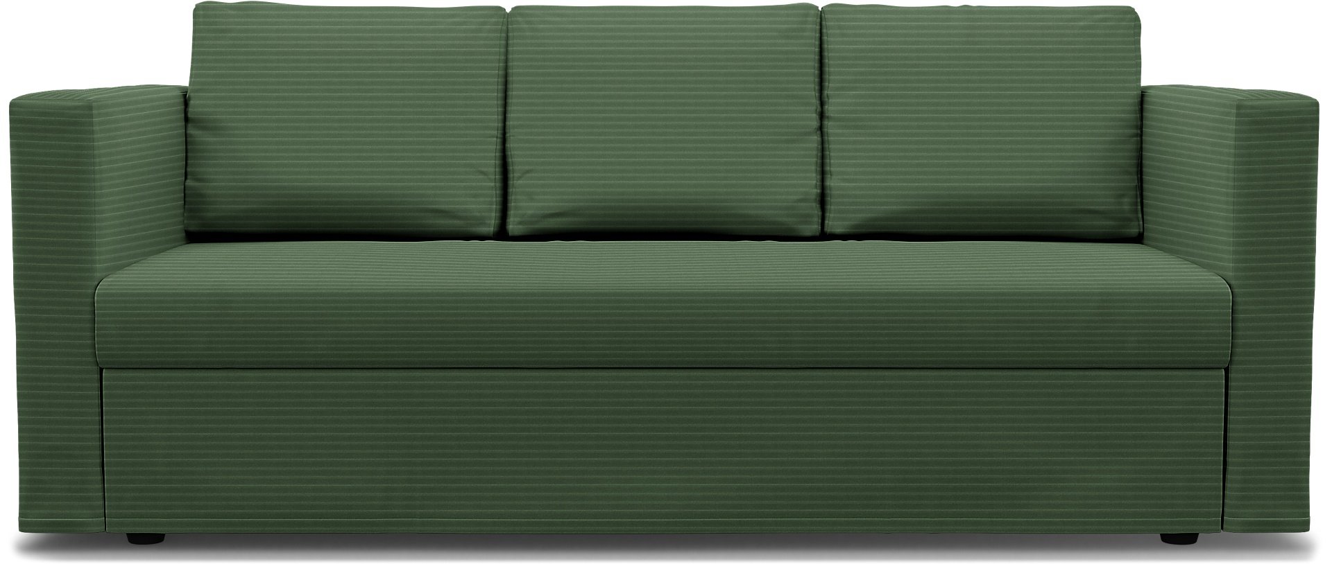 IKEA - Friheten 3 Seater Sofa Bed Cover, Palm Green, Corduroy - Bemz