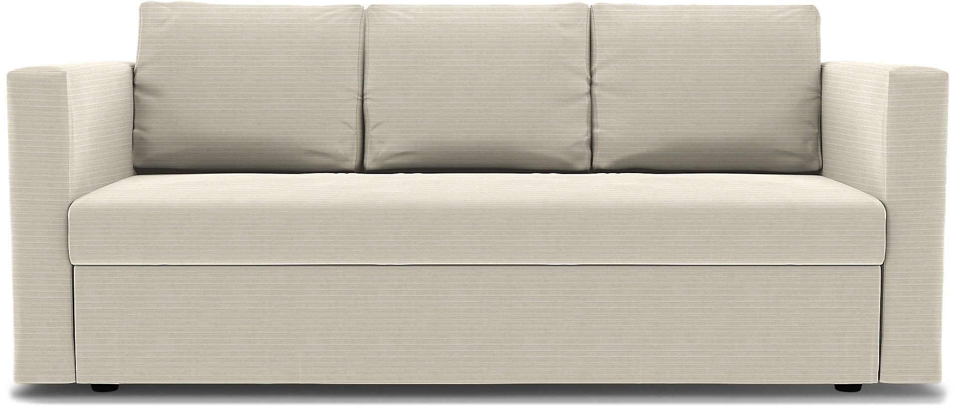 IKEA - Friheten 3 Seater Sofa Bed Cover, Tofu, Corduroy - Bemz