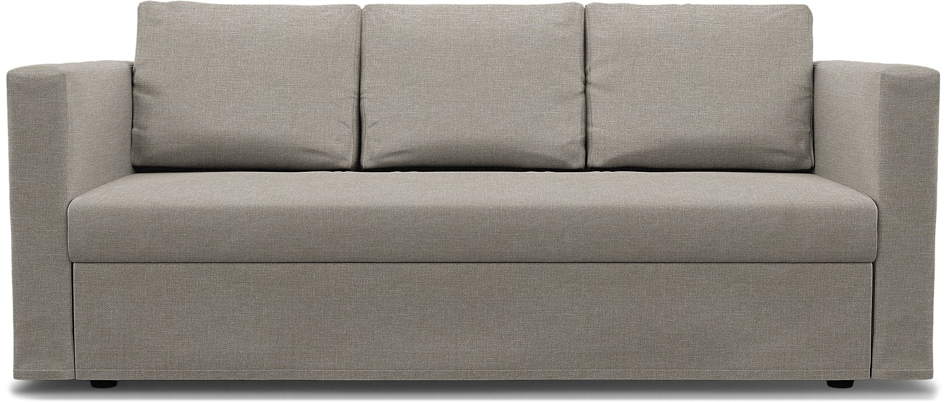 IKEA - Friheten 3 Seater Sofa Bed Cover, Greige, Boucle & Texture - Bemz