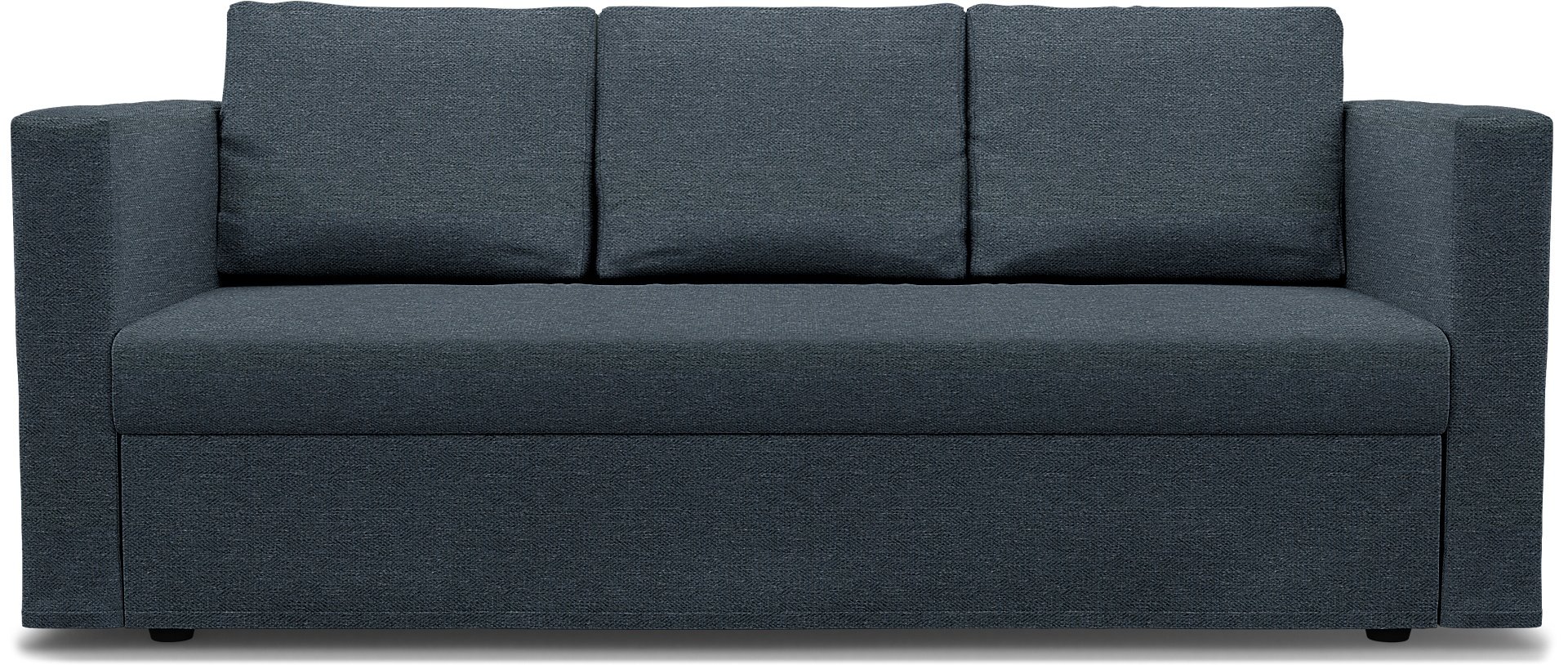 IKEA - Friheten 3 Seater Sofa Bed Cover, Denim, Boucle & Texture - Bemz
