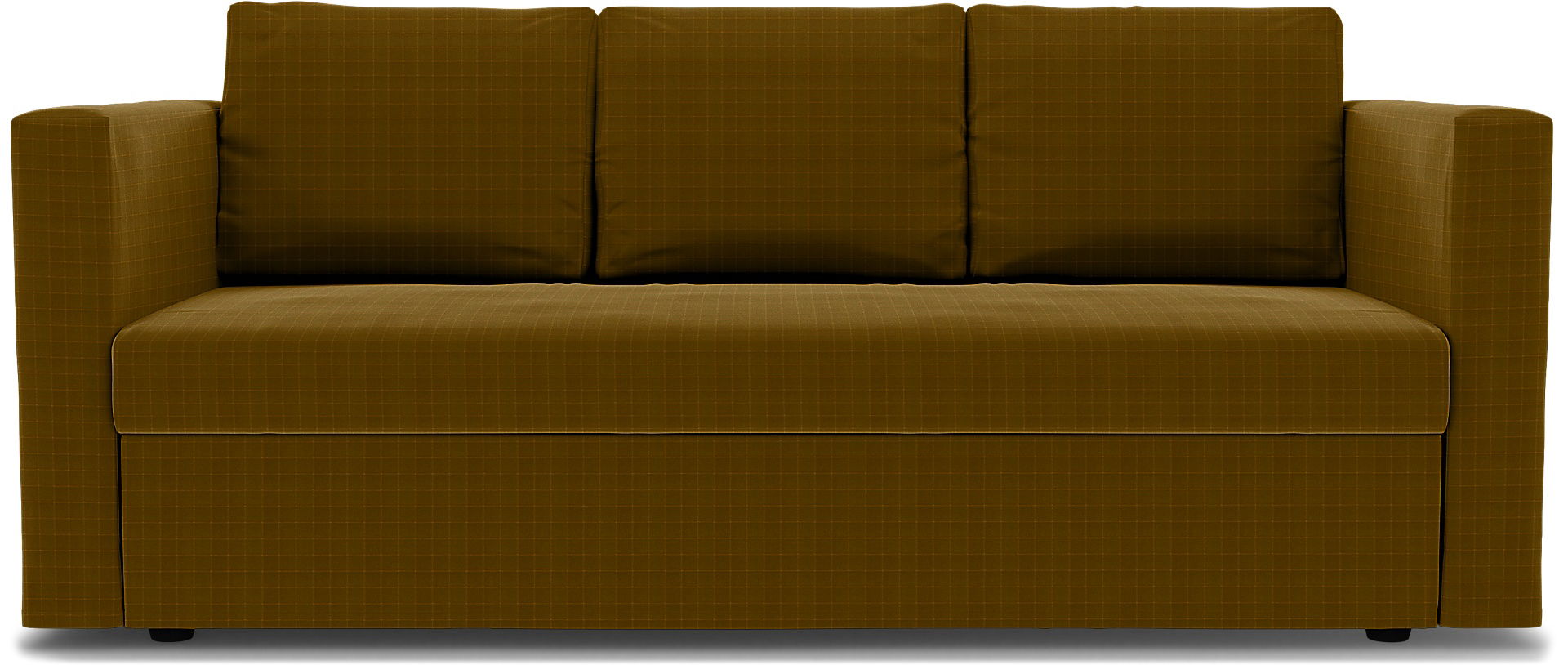 IKEA - Friheten 3 Seater Sofa Bed Cover, Turmeric, Velvet - Bemz